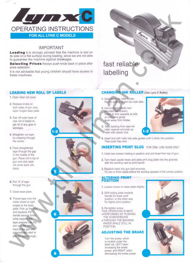 Lynx Pricing Gun - How to load price gun labels